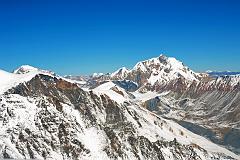16 Yakawa Kang, Putrun Himal with Genjang Below To The Northeast From Chulu Far East Summit Panorama 